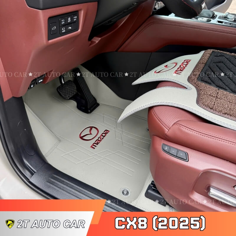Thảm lót sàn Fiber Luxury Mazda CX8 (2025)